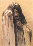 Carlos Schwabe Study for The Wave female figure left of the central figure (mk19) china oil painting reproduction